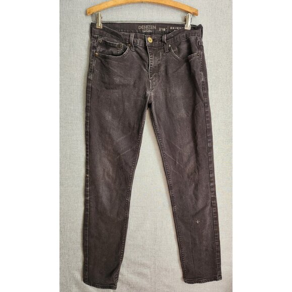 Levi's Denizen 216 Black Jeans Men's Skinny Fit Size 32x32 - Picture 1 of 10